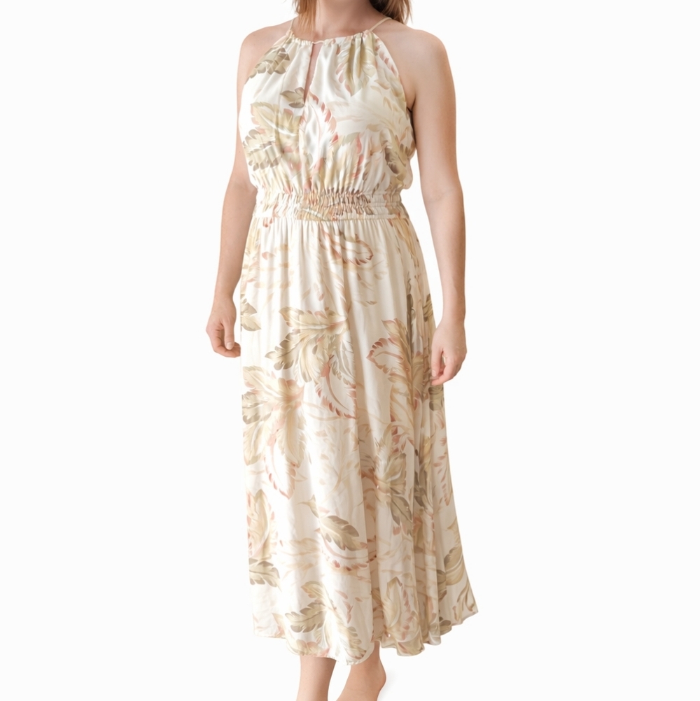 🔥2 For 39$🔥Suzy Shier Cream Floral Midi Dress